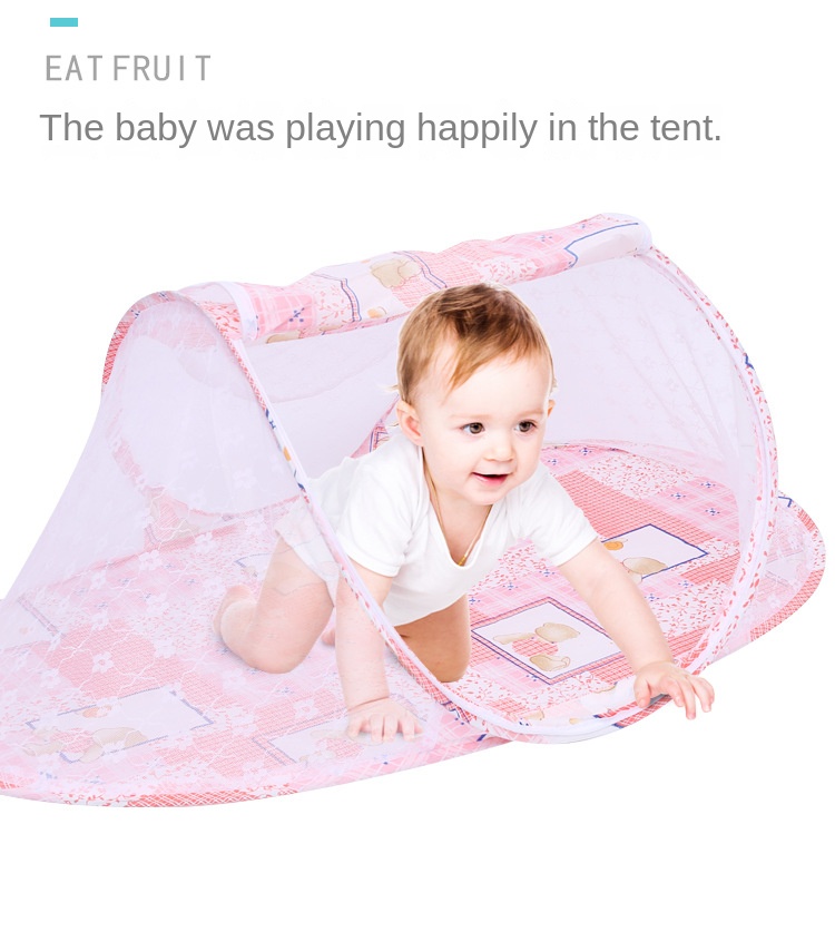 Folding mosquito nets for children, baby free installation of mosquito nets