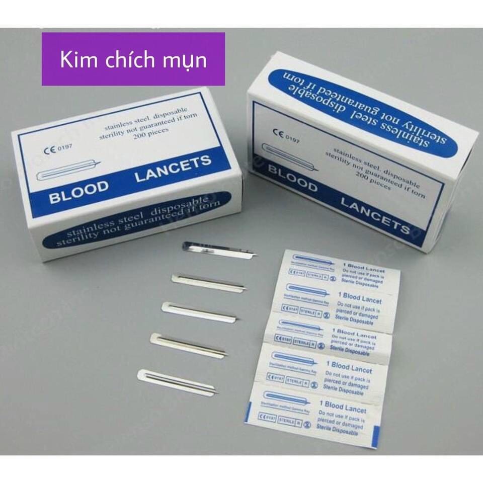 Hộp kim chích mụn, chích máu Blood Lancet