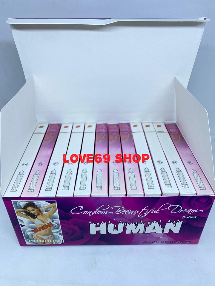 Bộ 120 Bao cao su OK Human Siêu Mỏng Gân Gai - Hương Dâu cho cảm giác thăng hoa