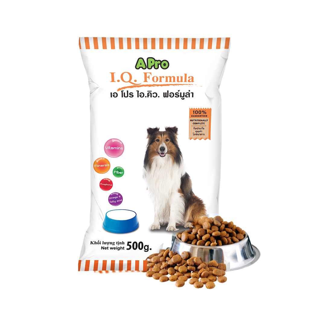 Thức ăn hạt khô cho chó APro IQ Formula gói 500g