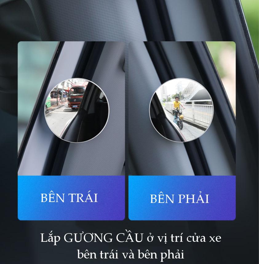 Gương cầu phụ chiếu hậu cho xe hơi, đường kính 5cm, bề mặt tráng Nano chống nước, giảm điểm mù cho lái xe UGREEN LP194 60971 Gương cầu phụ chiếu hậu cho xe hơi, đường kính 5cm, bề mặt tráng Nano chống nước, giảm điểm mù cho lái xe UGREEN LP194 60971