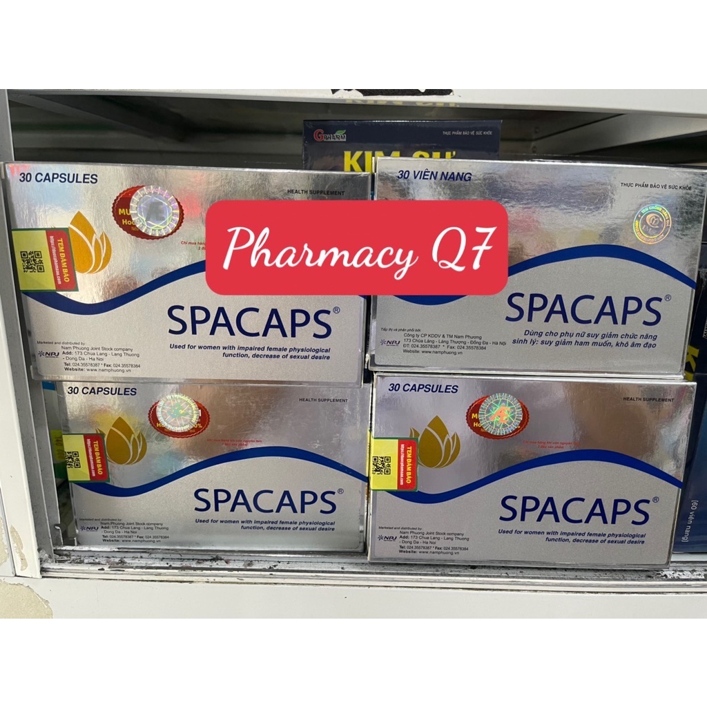 Hộp 30 viên spacaps hỗ trợ nội tiết nữ spacap