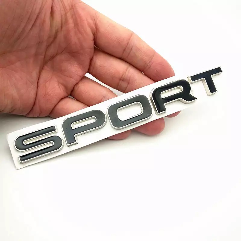 [HCM]Tem decal chữ kim loại Sport dán xe ô tô