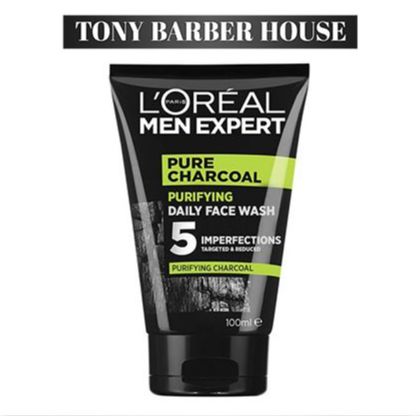 Sữa rửa mặt cho nam l'oreal men expert pure charcoal purifying daily face wash 100ml