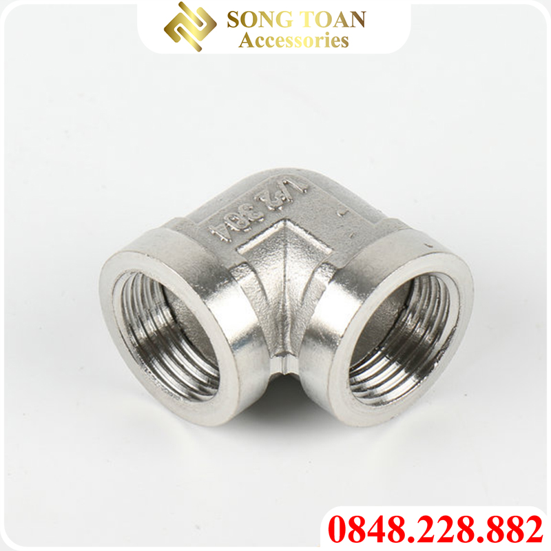 Co inox, Co ren trong inox, cút ren trong inox 201 giá rẻ