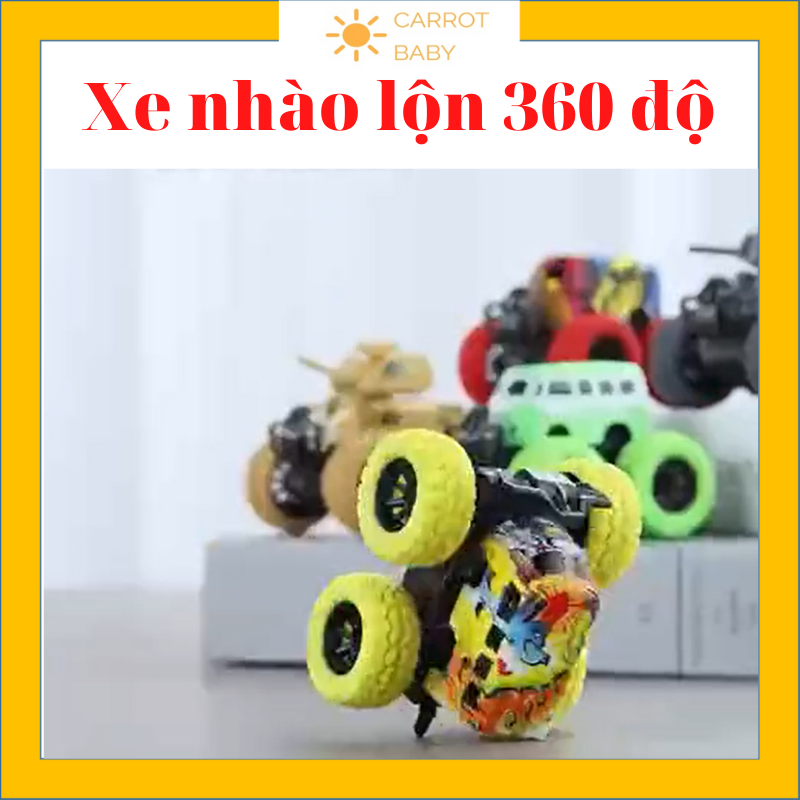 Đồ chơi trẻ em vận động xe địa hình giảm xóc xoay 360 nhào lộn và chạy đà cực mạnh off road Carrotbabyshop
