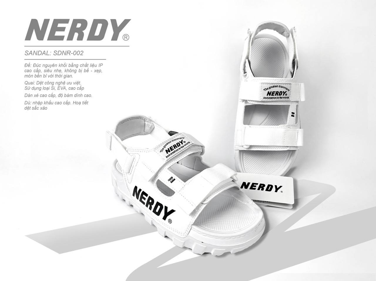 Dép sandal nam nữ nerdy hàng vnxk