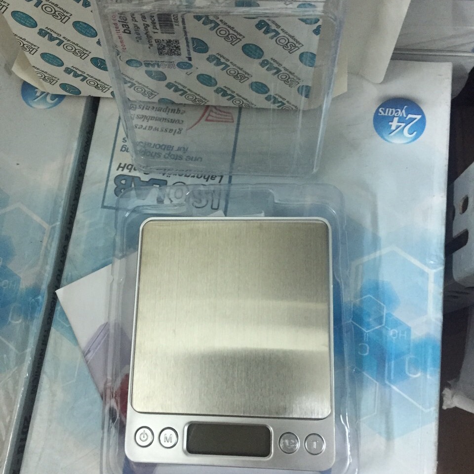 Cân điện tử 500g -0.01 isolab đức