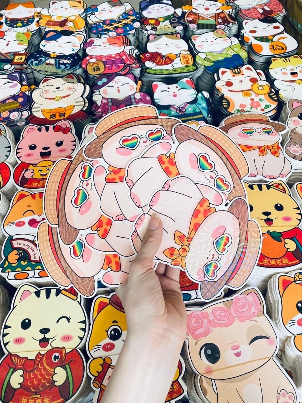 Lì xì chibi mèo - mẫu lì xì mới hot trend năm 2023