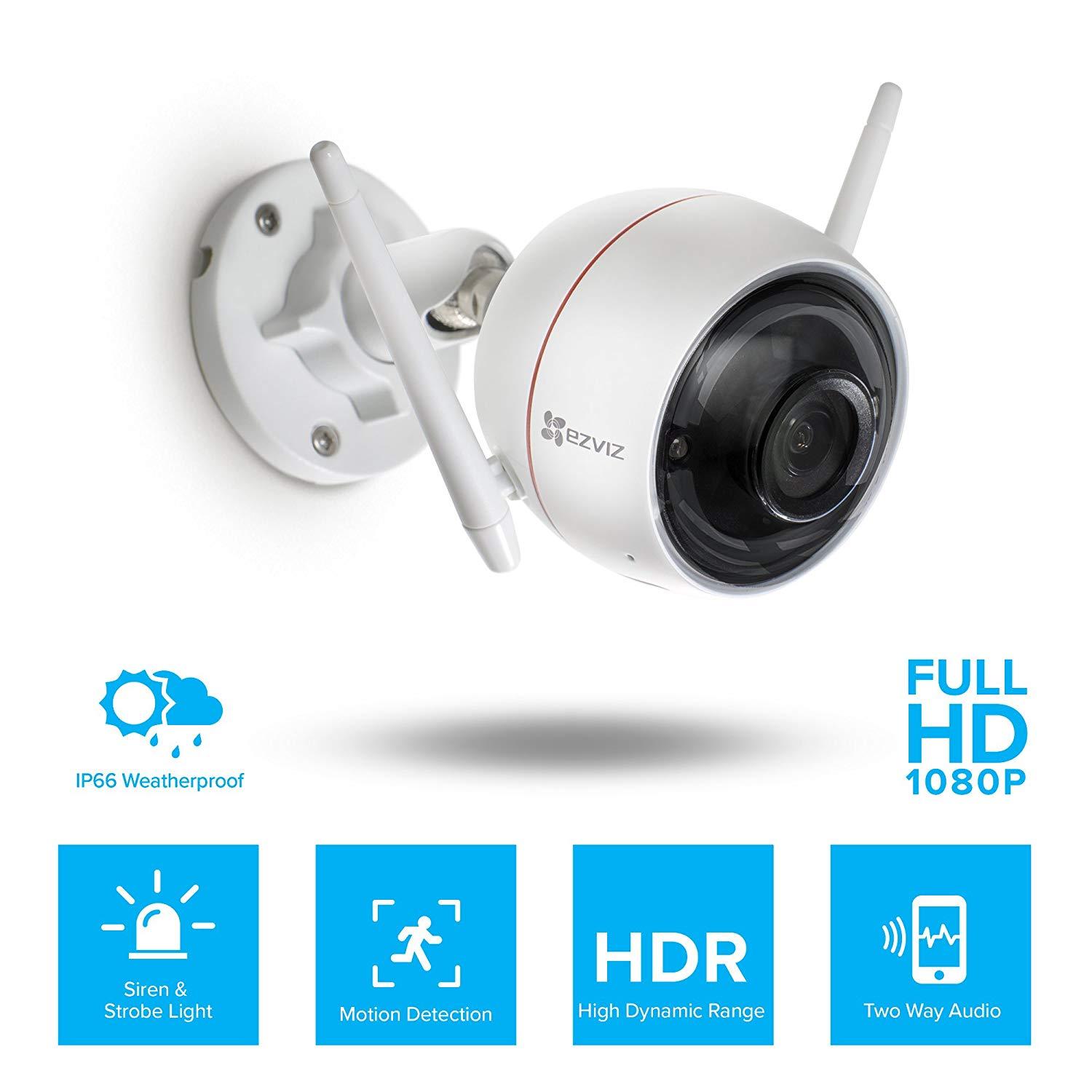 Camera IP WiFi ngoài trời Ezviz 2MP C3WN Full-HD 1080P (CS-CV310-A0-1C2WFR) - Sản phẩm cao cấp của Hikvision