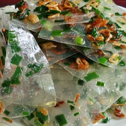 Bánh tráng mở hành tỏi phi thơm béo