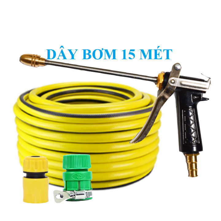 Bộ Dây và Vòi Phun Xịt Nước Rửa Xe,Tưới Cây Loại 15m 318498 water pressure gun