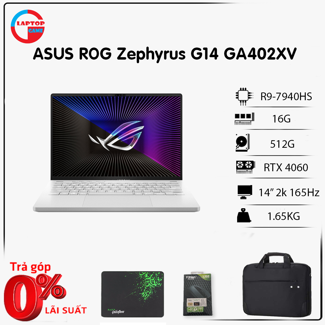 Asus rog zephyrus g14 ga402xv laptop gaming cao cấp