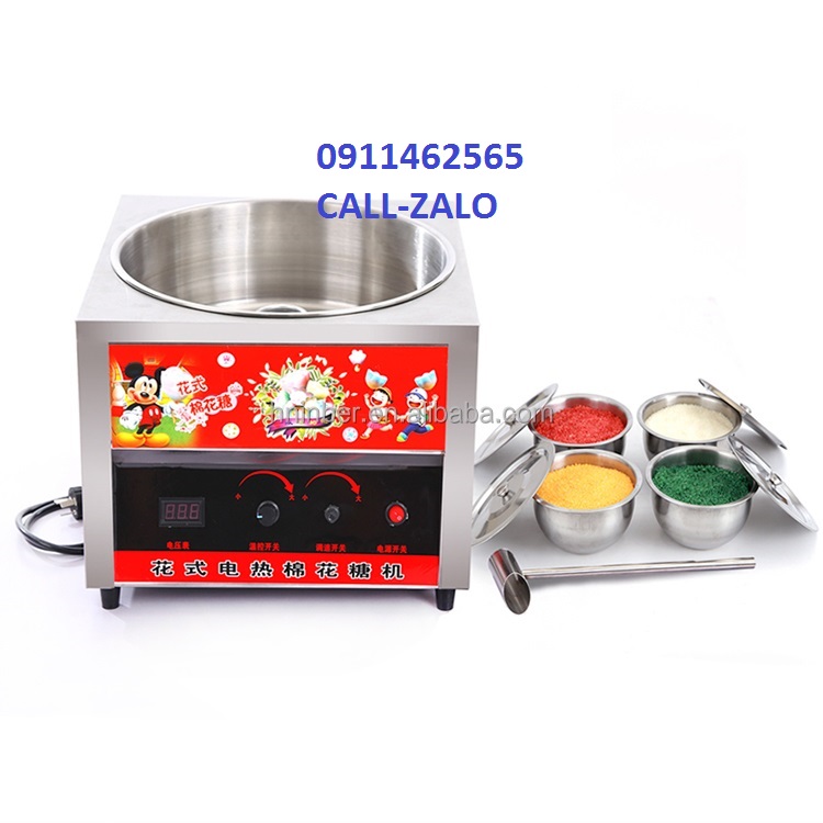 Máy làm kẹo bông gòn sử dụng điện. Màu hồng . Bảo hành 1 năm