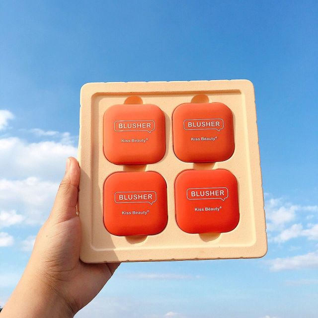 Set 4 má hồng dạng phấn kiss beauty no. 83327-03a