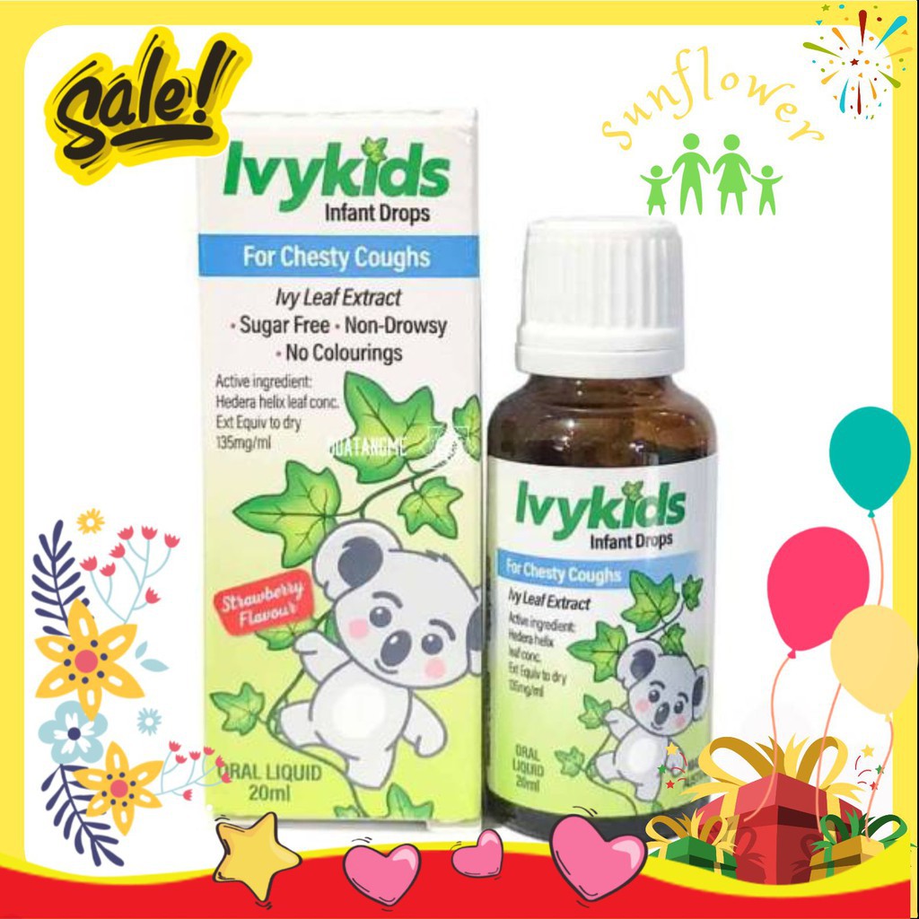 Ivy Kids Úc 20ml – Tinh chất hỗ trợ chống ho an toàn cho trẻ sơ sinh