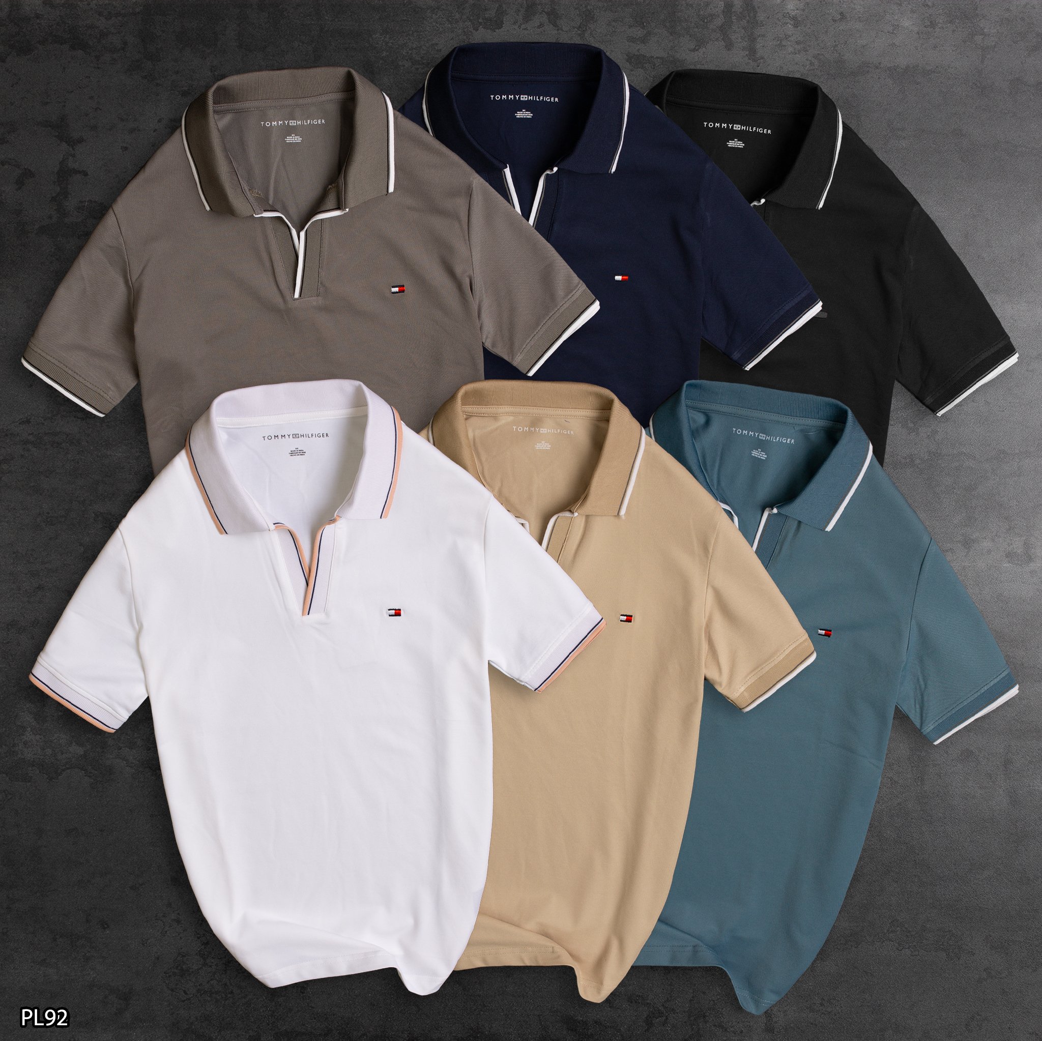 Áo polo nam cotton cá sấu 🐊 pl92 viền tay, cổ - áo nam vnxk