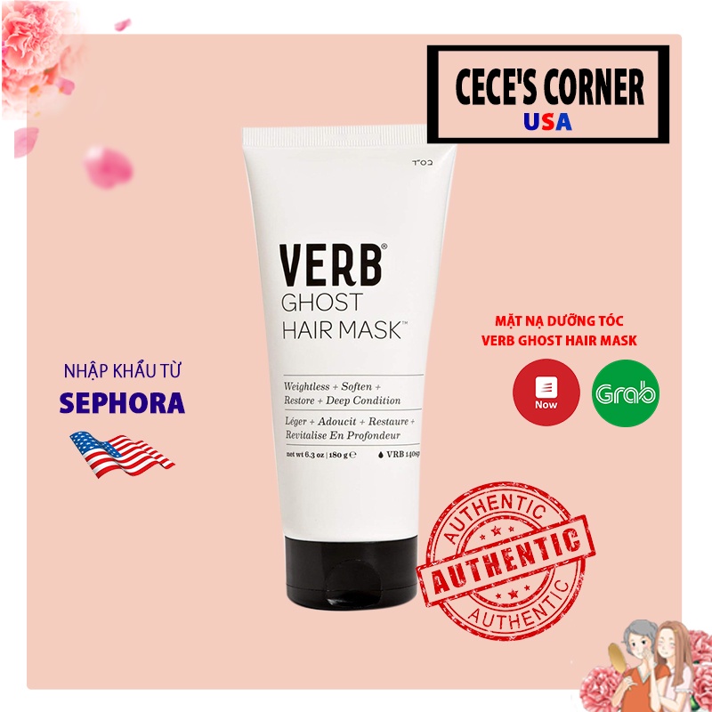 Mặt nạ dưỡng tóc verb ghost hair mask 19g