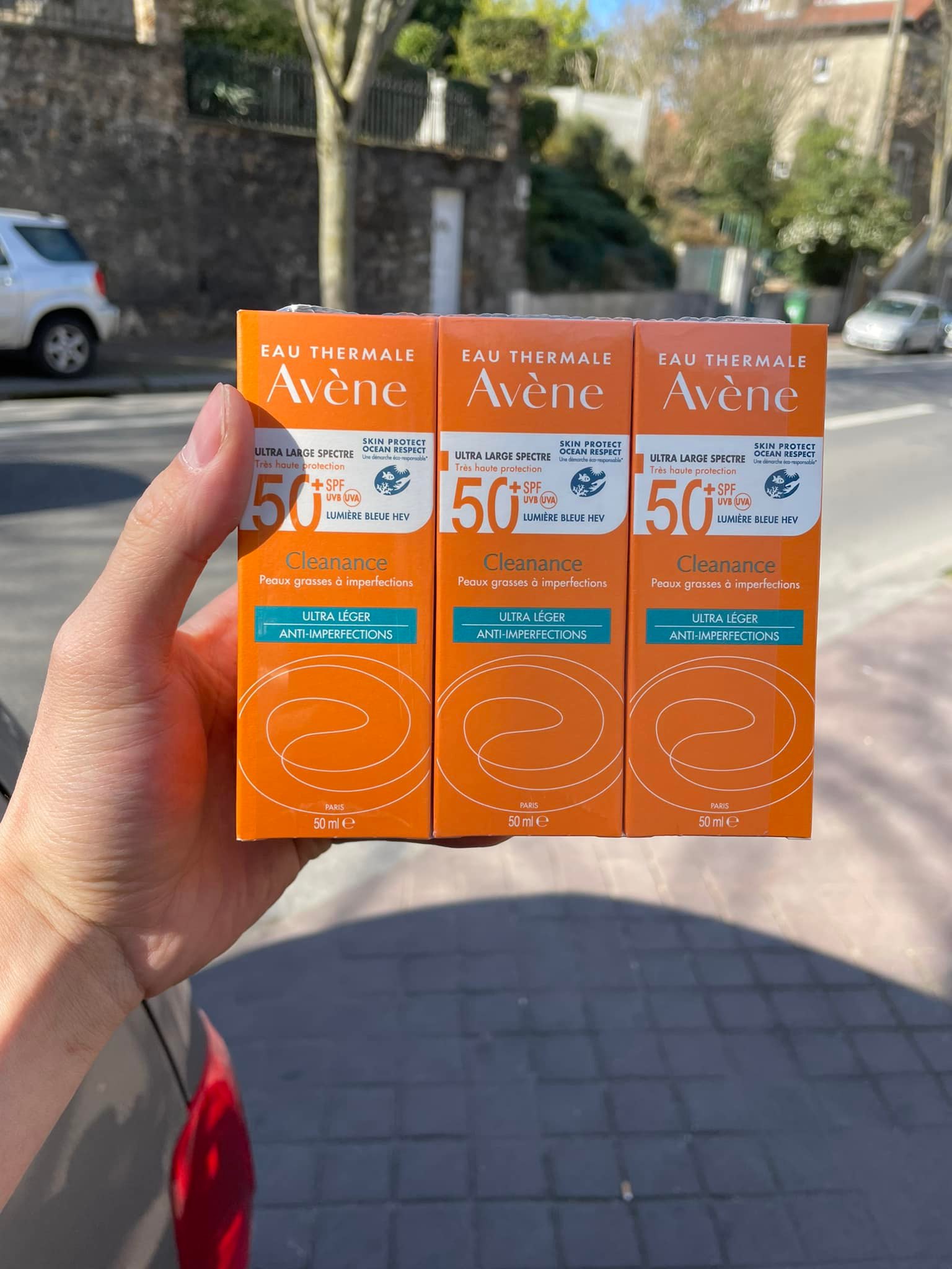 Kem chống nắng avene fluide spf50+ uvb, uva dành cho da nhạy cảm - 50ml nội địa pháp