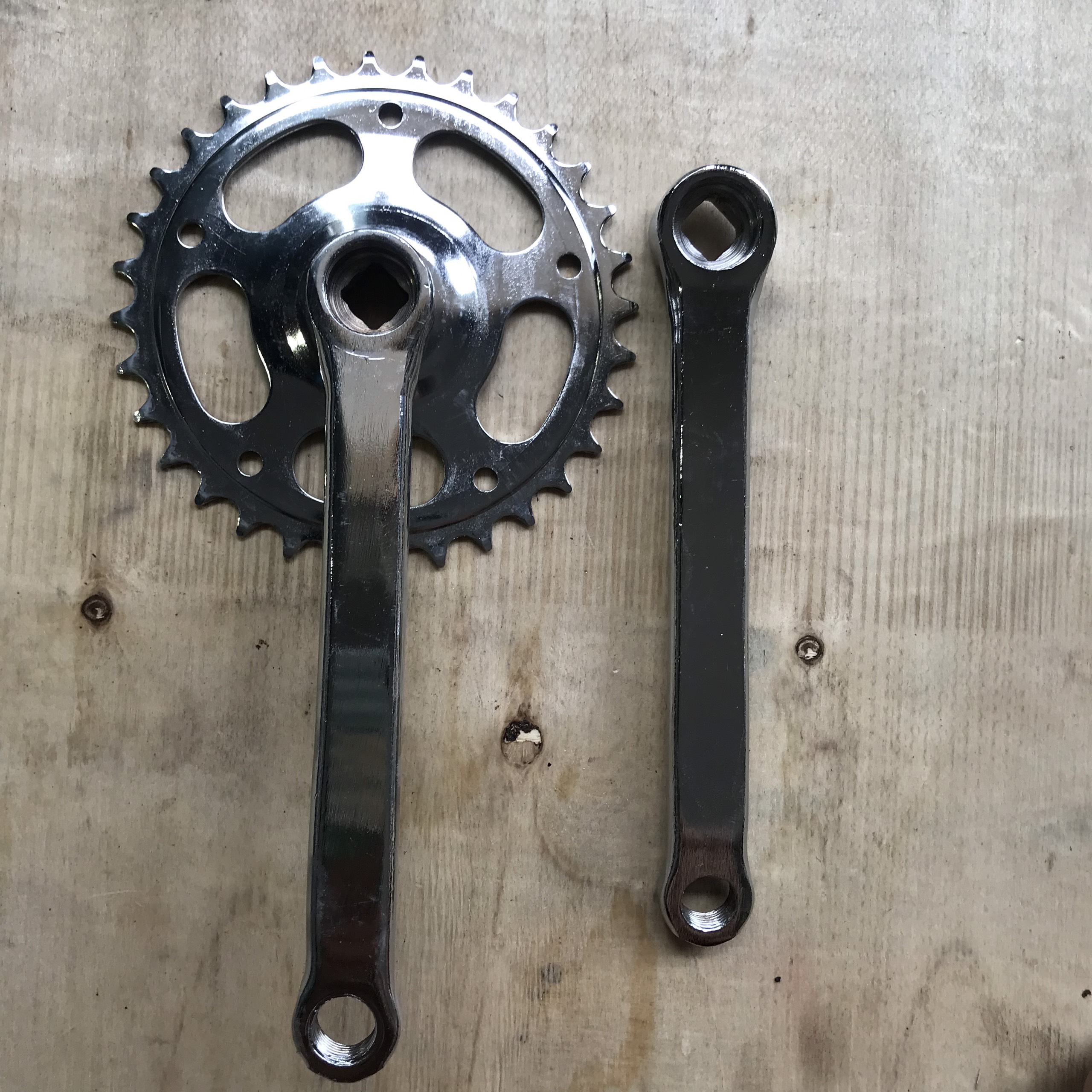 ( Bộ 2 chiếc ) Đùi đĩa sắt xe đạp