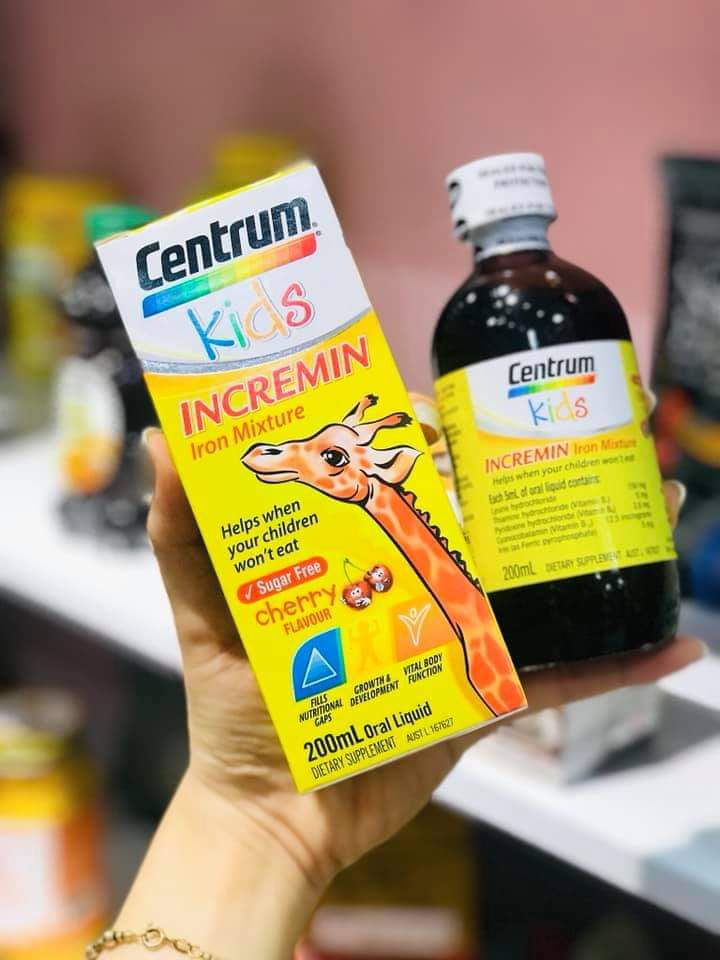 Siro Centrum Kids 200ml Incremin Iron Mixture Úc