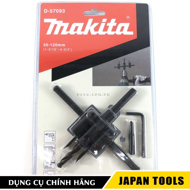 Mũi khoét lỗ tròn 30-120mm makita d-57093 | japan tools