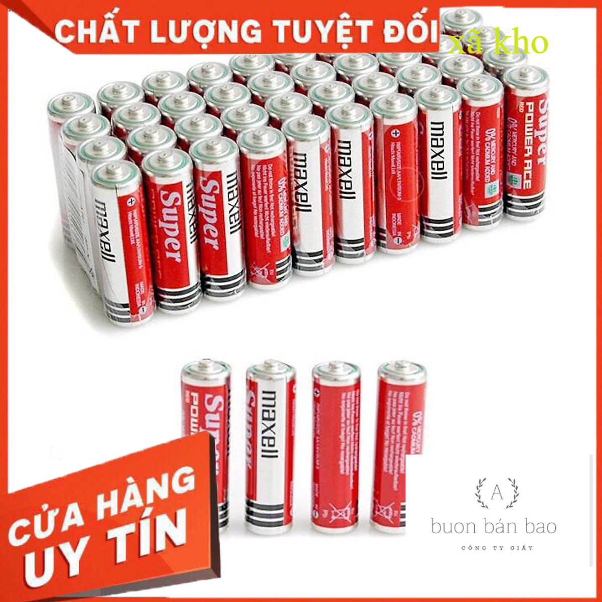 Pin Maxell Hộp 40 Viên ( thế giới xả kho )
