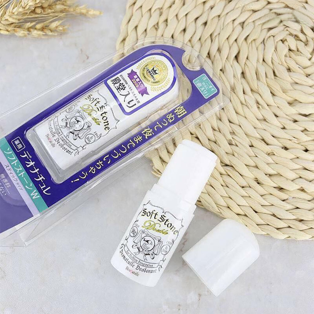 Lăn Khử Mùi Đá Khoáng Soft Stone Deonatulle 20g