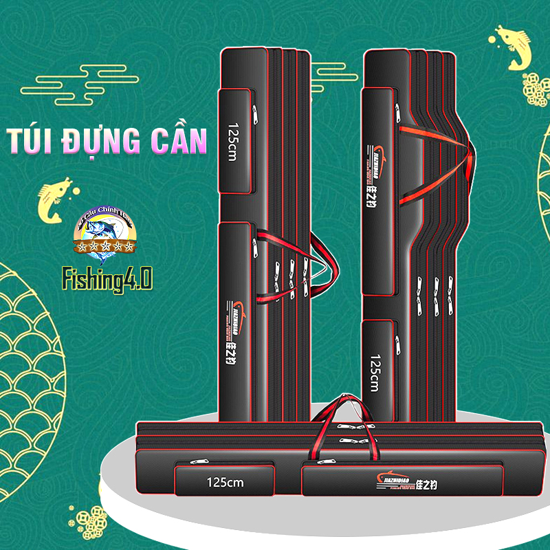Túi đựng cần câu tay đài loan - đựng cần câu máy chống thấm nước aa63