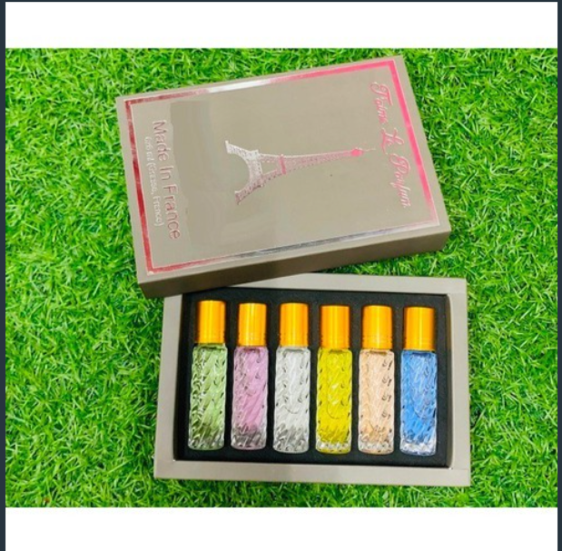 Set 6 Chai Nước Hoa Tháp Mini Hương Thơm Pháp Quyến Rũ, Cá Tính BỘ 6 CHAI NƯỚC HOA PHÁP - 6ML - DẠNG LĂN - NAM NỮ NƯỚC HOA THÁP 6 CHAI DẠNG LĂN , THƠM CỰC LÂU