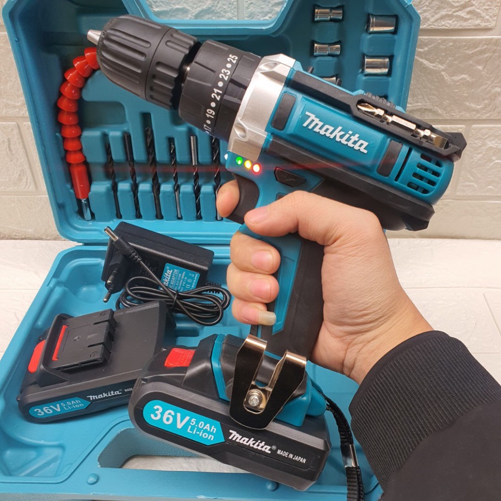 Máy Khoan Pin Bắn Vít Makita 3 chức năng, khoan tường bắn vít mở bulong, tiện lợi cho việc sử dụng gia đình freeship