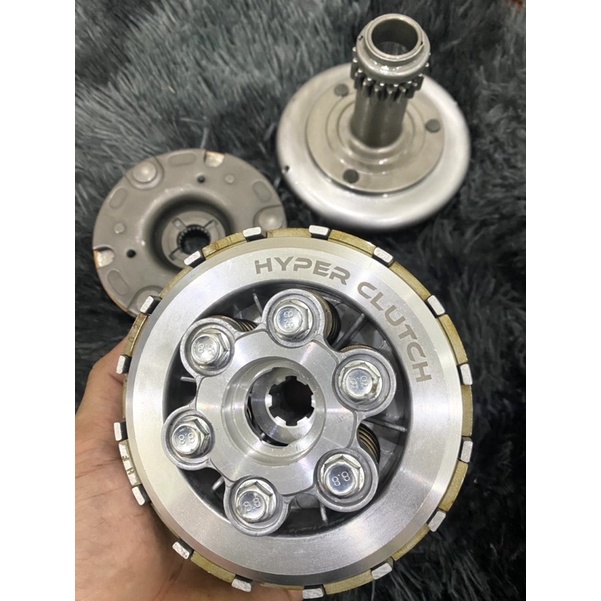 Nhôm nồi độ 6 lò xo 5 lá bố HYPER CLUTCH cho xe Wave Dream Hàng chuẩn đẹp