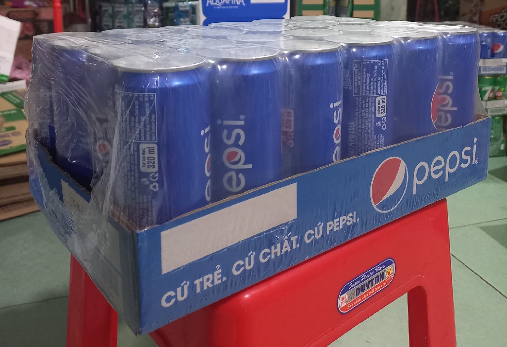 Thùng 24 lon nước ngọt Pepsi Cola 320ml HN