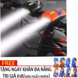 Đèn pin gắn tay lái xe đạp kèm đế kẹp 3 chế độ l.e.d h101