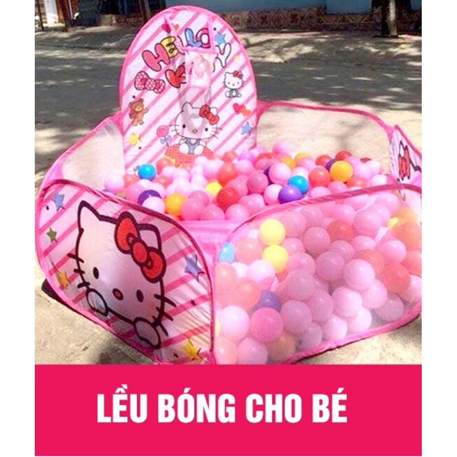 Nhà Banh Cho Bé Tặng Kèm 100 Qủa Bóng Nhiều Màu Sắc 7L139