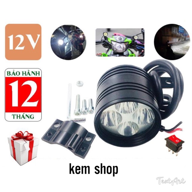 Đèn trợ sáng l4x ngắn 3 chế độ