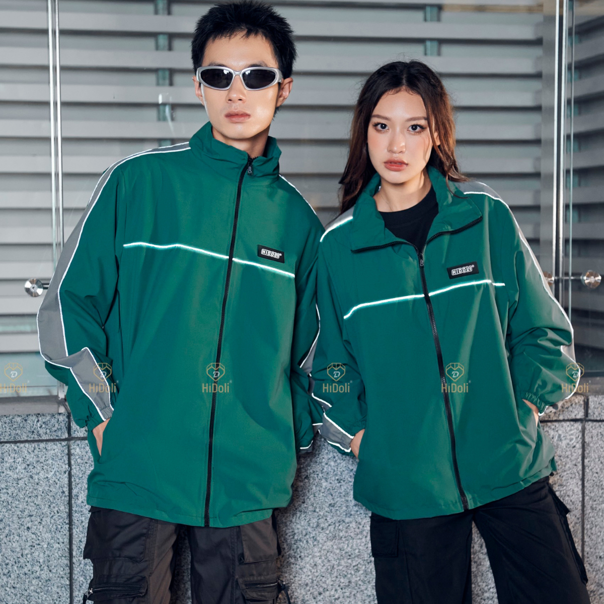 Áo gió nam 2 lớp giữ nhiệt tốt, áo khoác lót lưới thoáng khí chống nước