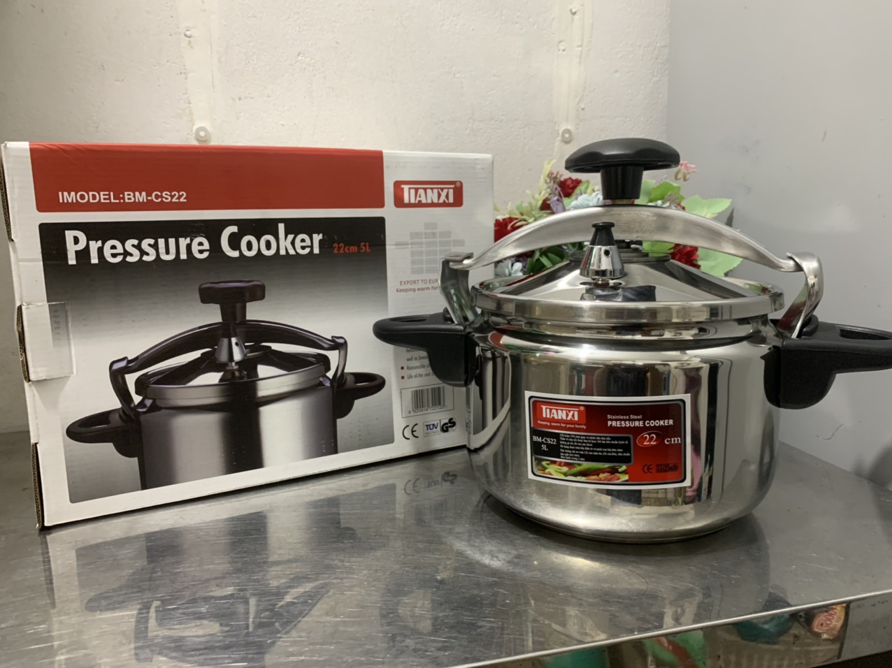 Nồi áp suất inox cao cấp 304 tianxi bm-cs22 / 5.0 lít