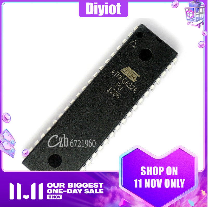 Diymore gốc ATMEGA32A-PU atmega32 AVR MCU 32K flash 16MHz Dip-40