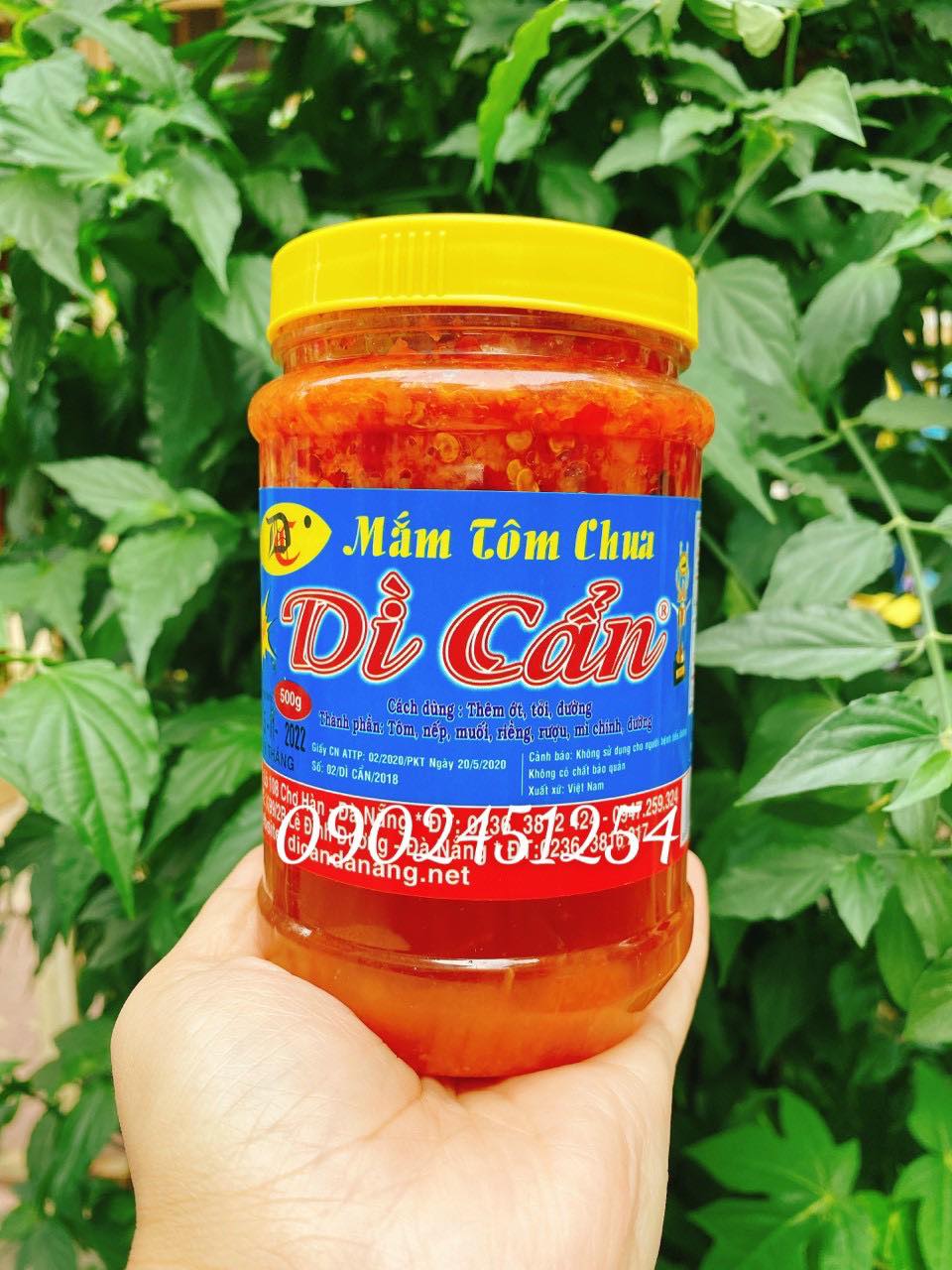 [HCM] Mắm Tôm Chua Dì Cẩn Đà Nẵng hủ 500gam