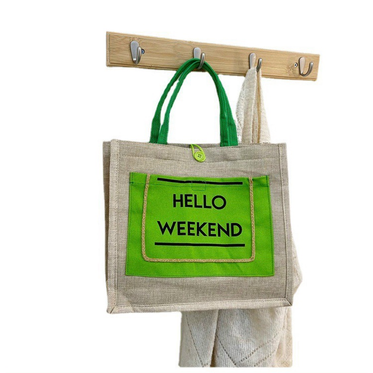 Túi cói hello weekend túi cói đi biển đi du lịch cao cấp mẫu mới siêu hot