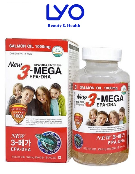DẦU CÁ OMEGA 3 CHÍNH HÃNG HÀN QUỐC HỘP 300 VIÊN