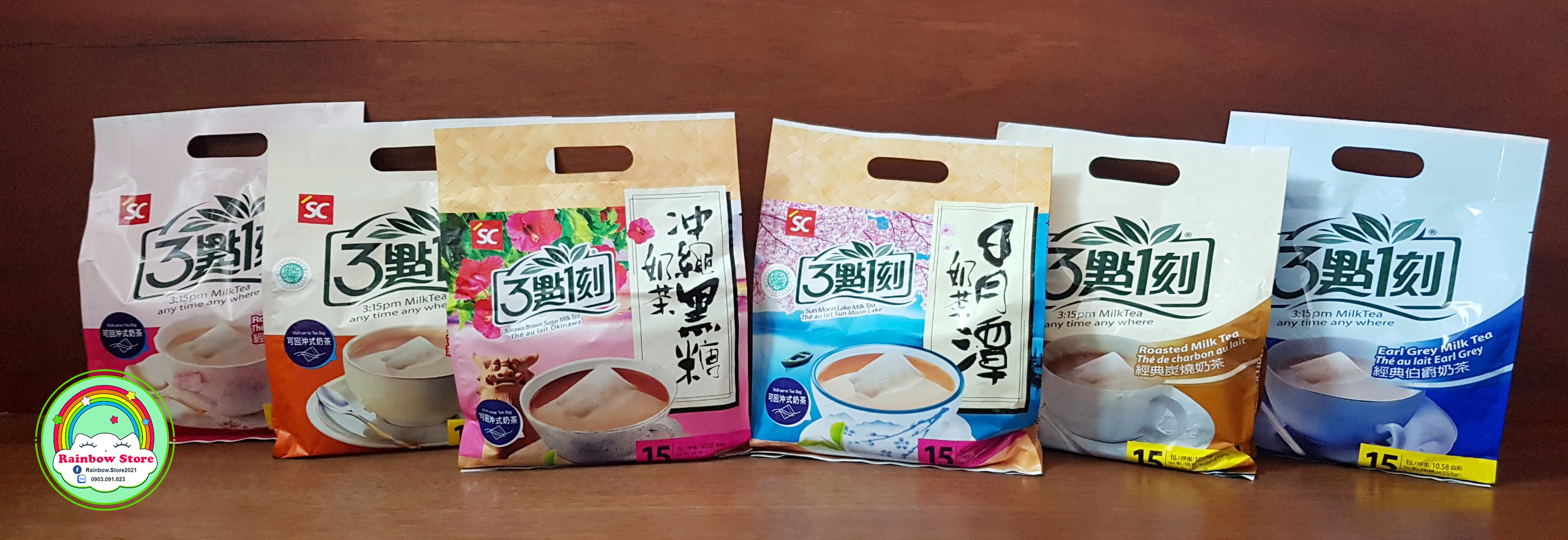 [HCM]Trà sữa túi lọc 3:15pm Đài Loan - Túi (15 gói)