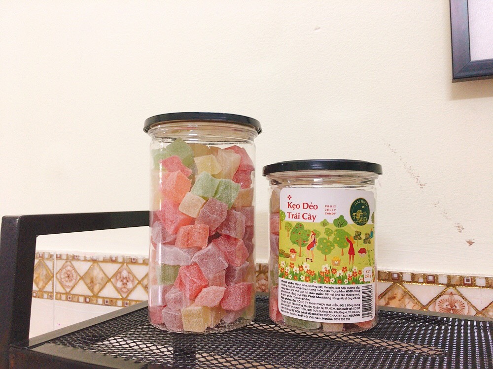 [HCM]Kẹo Dẻo Trái Cây Hai Hiền Hũ 400g - Hàng loại 1 siêu ngon từ Việt Nam
