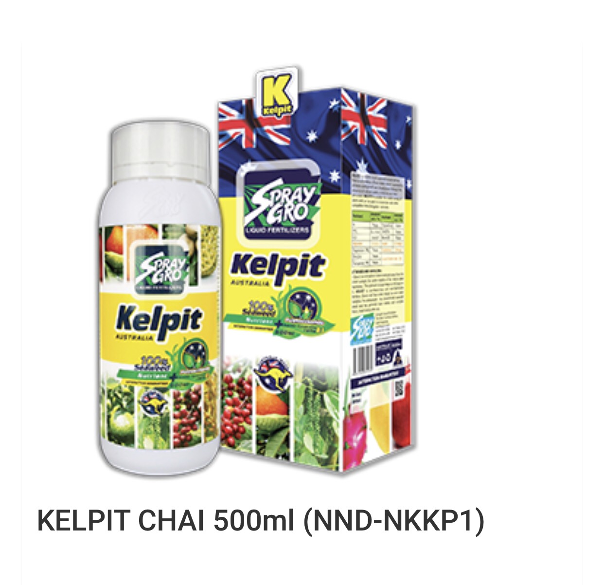 Kelpit - phân bón hữu cơ cao cấp chiết xuất rong biển 500ml