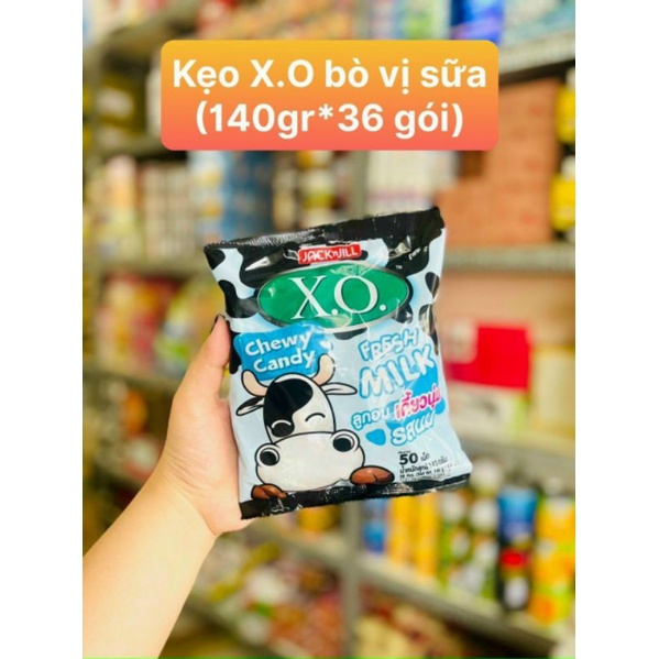 Kẹo Sữa Bò Xo Thái Lan Vị Sữa Và Dâu 114G