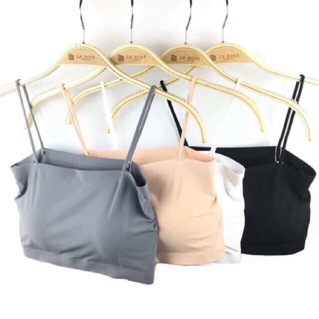 Fashion women's camisole halter sexy bra -áo bra len tăm hở lưng khoét lưng -Bra hai dây -gợi cảm - Bra Su dây
