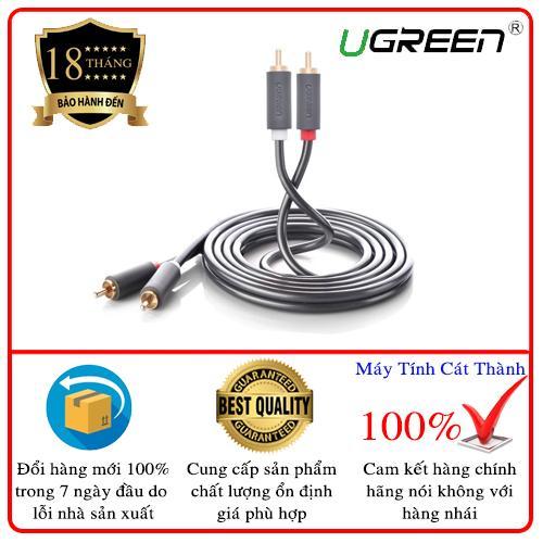 Dây cáp av 2 đầu hoa sen mạ vàng dài 5m ugreen 10520