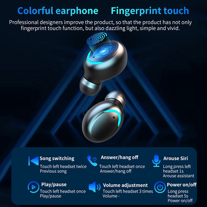 Tai Nghe Bluetooth 5.0 Amoi F9 Pro Bản Quốc Tế Cao Cấp - Cảm Biến