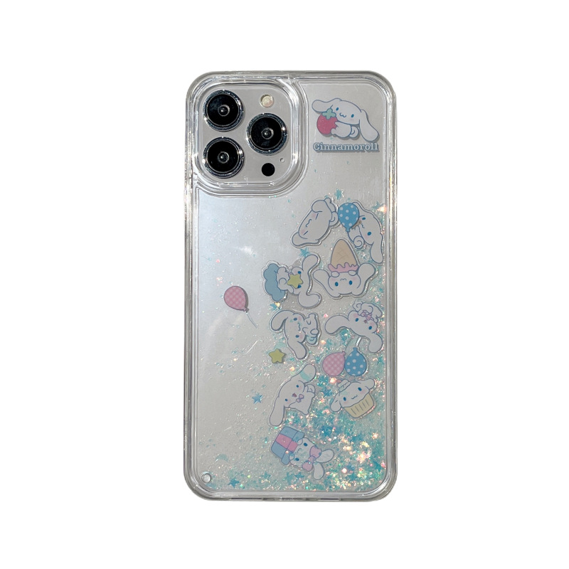 Khối Xây Dựng Lấp Lánh Chó Yugui iPhone11pro Thích Hợp Cho Apple 13pro max Cát Lún 16 Ốp Điện Thoại 12/14